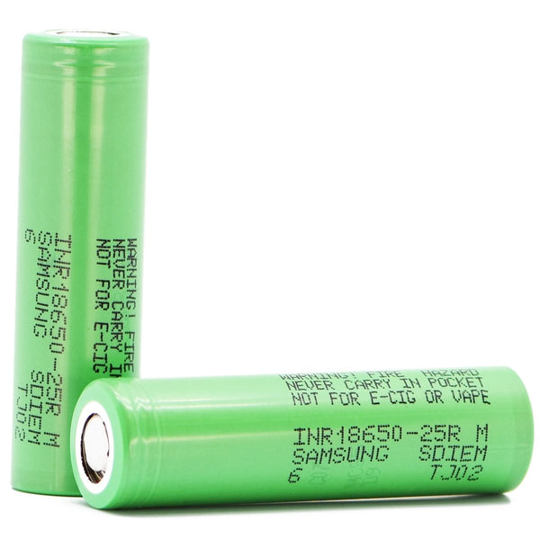 Batterie Samsung e cigarette INR 18650 2500 mAh x2